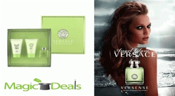 Komplekts Versace Versense women EDT 5ml+ 25ml ķermeņa losjons+ 25ml dušas želeja.