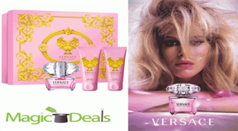 Komplekts Versace Bright Crystal women EDT 50ml+ 50ml ķermeņa losjons+ 50ml dušas želeja.