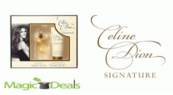Var izņemt uzreiz! Komplekts Celine Dion Signature women EDT 15ml+ 75ml dušas želeja.