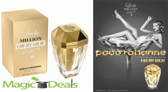 Ir uz vietas! Smaržas Paco Rabanne Lady Million Eau My Gold EDT 80ml testers.