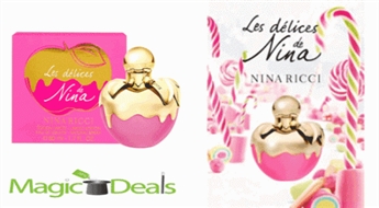 Ir uz vietas! Smaržas Nina Ricci Les Delices de Nina women EDT 75ml testers.