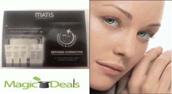 Ir uz vietas! Komplekts Matis Reponse Corrective Travel Size (30ml essential cleansing emulsion+ 30ml essential lotion+ 15ml youth grain+ 15ml hyaluronic performance mask+ 15ml hyaluronic performance cream).