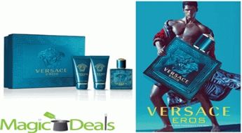 Komplekts Versace EROS EDT 50ml+ 50ml dušas želeja+ 50ml pēc skūšanās balzams.