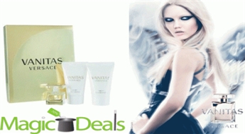 Var izņemt uzreiz! Mini Komplekts Versace Vanitas EDP 4.5ml+ 25ml ķermeņa losjons+ 25ml dušas želeja.