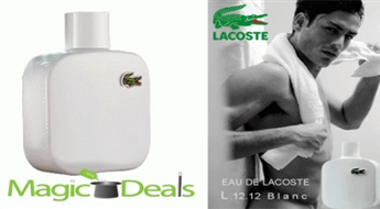 Var izņemt uzreiz! Smaržas Lacoste Eau de Lacoste L.12.12. Blanc EDT 100ml testers.