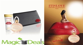 Var izņemt uzreiz! Komplekts Salvador Dali It Is Love EDT 50ml+ 100ml ķermeņa losjons+ kosmētikas somiņa.