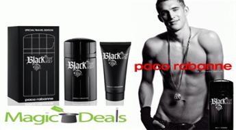 Var izņemt uzreiz! Komplekts Paco Rabanne Black XS men EDT 50ml+ 100ml dušas želeja.