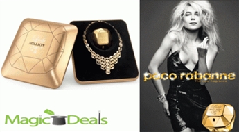 Var izņemt uzreiz! Komplekts Paco Rabanne Lady Million EDP 50ml+ kaklarota.