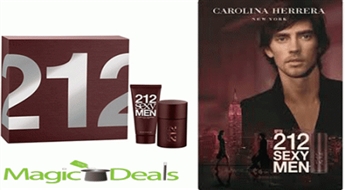 Var izņemt uzreiz! Komplekts Carolina Herrera 212 Sexy men EDT 50ml+ 100ml dušas želeja.