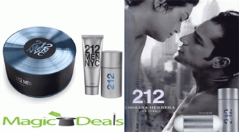 Var izņemt uzreiz! Komplekts Carolina Herrera 212 men EDT 50ml+ 100ml dušas želeja.