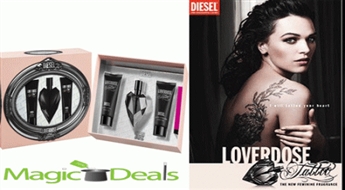 Var izņemt uzreiz! Komplekts Diesel Loverdose Tattoo EDP 30ml+ 50ml dušas želeja+ 50ml ķermeņa losjons+ EDP 1,5ml.