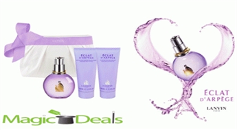 Var izņemt uzreiz! Komplekts Lanvin Eclat D'Arpege EDP 100ml+ 100ml ķermeņa losjons+ 100ml dušas želeja+ kosmētikas soma.