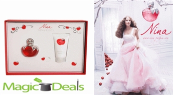 Var izņemt uzreiz! Komplekts Nina Ricci Nina EDT 50ml+ 100ml ķermeņa losjons.