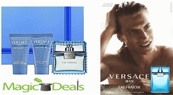 Var izņemt uzreiz! Komplekts Versace Man Eau Fraiche EDT 50ml+ 50ml dušas želeja+ 50ml šampūns.