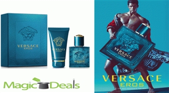 Var izņemt uzreiz! Komplekts Versace EROS EDT 30ml+ 50ml dušas želeja.