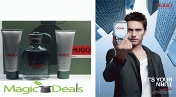 Var izņemt uzreiz! Komplekts Hugo Boss Hugo EDT 125ml+ 50ml dušas želeja+ 75ml pēc skūšanās balzāms.
