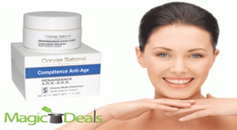 Coryse Salome Paris Competence Anti Age Multi Vitamin Cream 50ml (atgriež ādai vitalitāti un svaigumu).