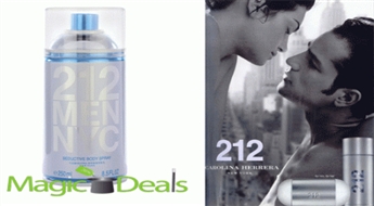 Var izņemt uzreiz! Dezodorants Carolina Herrera 212 men 250ml testers.