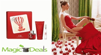 Var izņemt uzreiz! Komplekts Carolina Herrera CH women EDT 50ml+ 100ml ķermeņa losjons+ EDT 10ml.