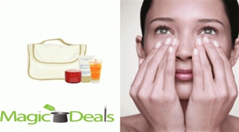 Var izņemt uzreiz! Komplekts Clarins: 15ml Extra Firming Night Cream+ 20ml Gentle Exfoliator+ 4ml Instant Smooth Perfecting Touch+ kosmētikas somiņa.