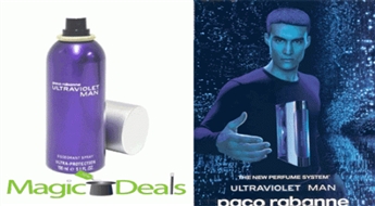 Var izņemt uzreiz! Paco Rabane Ultraviolet men dezodorants 150ml.