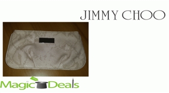 Var izņemt uzreiz! Kosmētikas somiņa Jimmy Choo gaiši rozā ar bēšīgu (izmēri 12x20x2).