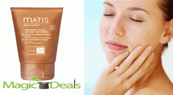 Var izņemt uzreiz! MATIS Sun Protection Cream for face with tanning activity SPF20 50ml.