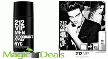 Var izņemt uzreiz! Dezodorants Carolina Herrera 212 VIP men 150ml.