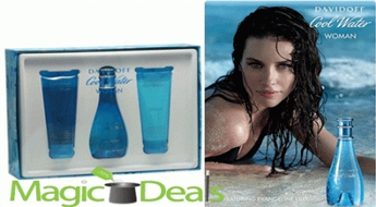 Var izņemt uzreiz! Komplekts Davidoff Cool Water women EDT 30ml+ dušas želeja 50ml+ ķermeņa losjons 50ml.