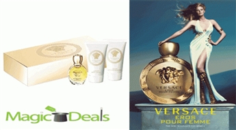 Komplekts Versace Eros Pour Femme EDP 5ml+ 25ml ķermeņa losjons+ 25ml dušas želeja.