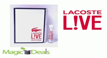 Var izņemt uzreiz! Smaržu paraudziņš Lacoste Live men EDT 2ml.