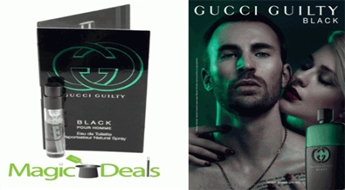 Var izņemt uzreiz! Smaržu paraudziņš Gucci Guilty Black Pour Homme EDT 2ml.