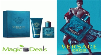 Var izņemt uzreiz! Komplekts Versace Eros men EDT 100ml+ 100ml dušas želeja.