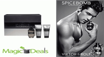 Var izņemt uzreiz! Komplekts Victor & Rolf Spicebomb men EDT 50ml+ 50ml dušas želeja+ 50ml pēc skūšanās balzāms.