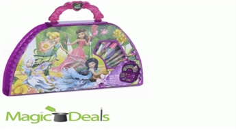 Zīmēšanas komplekts Disney "Fairies", 50 daļas (izmērs 40cm x 28cm x 4cm).