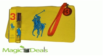 Komplekts Ralph Lauren Polo women Big Pony 3 EDT 10ml + kosmētikas maciņš (izmēri 20cm x 2cm x 15cm).