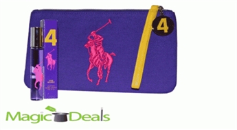 Komplekts Ralph Lauren Polo women Big Pony 4 EDT 10ml + kosmētikas maciņš (izmēri 20cm x 2cm x 15cm).
