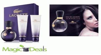 Var izņemt uzreiz! Komplekts Lacoste  Eau de Lacoste Sensuelle women EDP 30ml + 2x 50ml dušas želeja.