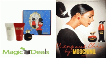 Komplekts Moschino Cheap & Chic women EDT 4,9ml+ 25ml dušas želeja+ 25ml ķermeņa losjons.