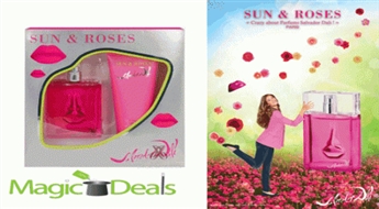 Komplekts Salvador Dali Sun & Roses women EDT 50ml+ 100ml ķermeņa losjons.