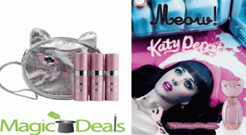 Var izņemt uzreiz! Komplekts Katy Perry Meow 3gab x EDP 15ml+ maciņš.
