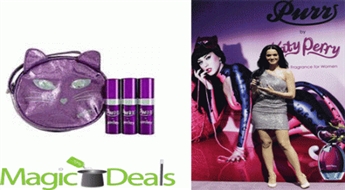 Var izņemt uzreiz! Komplekts Katy Perry Purr 3gab x EDP 15ml+ maciņš.