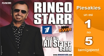Piesakies un esi 1 no 5, kas uz Ringo Stār koncertu dosies par brīvu! Jā, tieši tā – par brīvu!