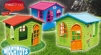 Игрушечные дома для детей с открывающимися дверьми и окнами MOCHTOYS