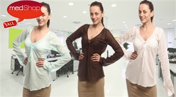 AMISU: воздушные летние блузки разных цветов