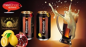 KARAMALZ IESALA DZĒRIENS AR CITRONU UN GRANĀTĀBOLU GARŠU 4X0.33L - LABĀKĀ IZVĒLE VESELĪGAM DZĪVESVEIDAM!
