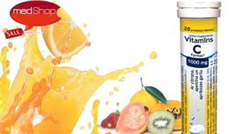 Putojošas C vitamīna tabletes enerģijai un imunitātei
