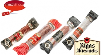 Копченые колбасы от Rīgas Miesnieks