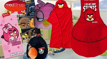 Хлопковые полотенца, подушки, пледы или кресло-мешок с мотивами Angry Birds