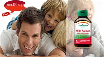 Рыбий жир природного лосося Jamieson Wild Salmon Oil. 90 капсул для 3-х месячного курса!